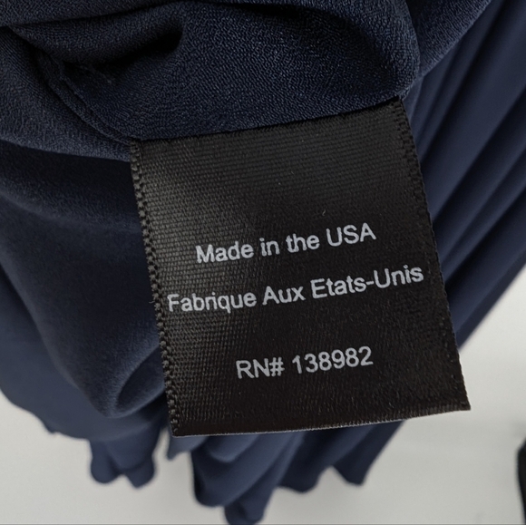 Dress the Population Bridal Maxi Gown Evening Dress Formal Bridesmaid Navy NWT - Picture 8 of 9